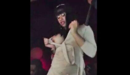 Drunk Cardi B strips naked at the disco