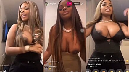 JT Thegirljt shows her boob live on instagram
