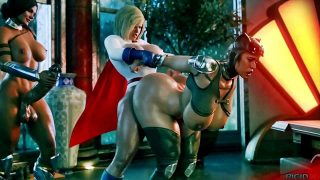 Girls Gotham Threesome 3D Animation