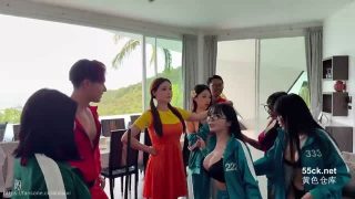 MsBreewc throws a Squid Game-style group sex party