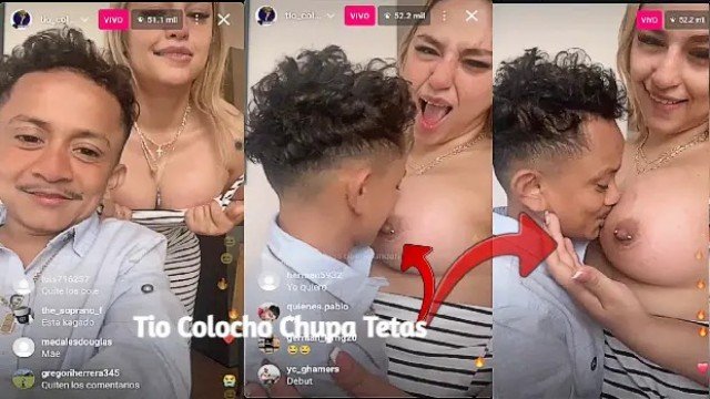 Tio Colocho Besa la Tetas de Laura Mendoza en Vivo