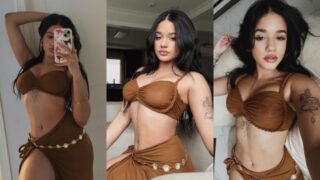 Escania singando se deja grabar muy satisfecha