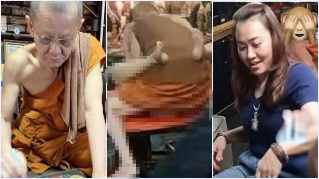 Biksu entot terekam cctv viral thailand