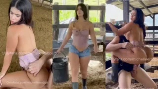 Michelle Rabbit se coge con el ganadero de la finca