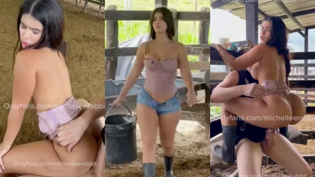 Michelle Rabbit se coge con el ganadero de la finca